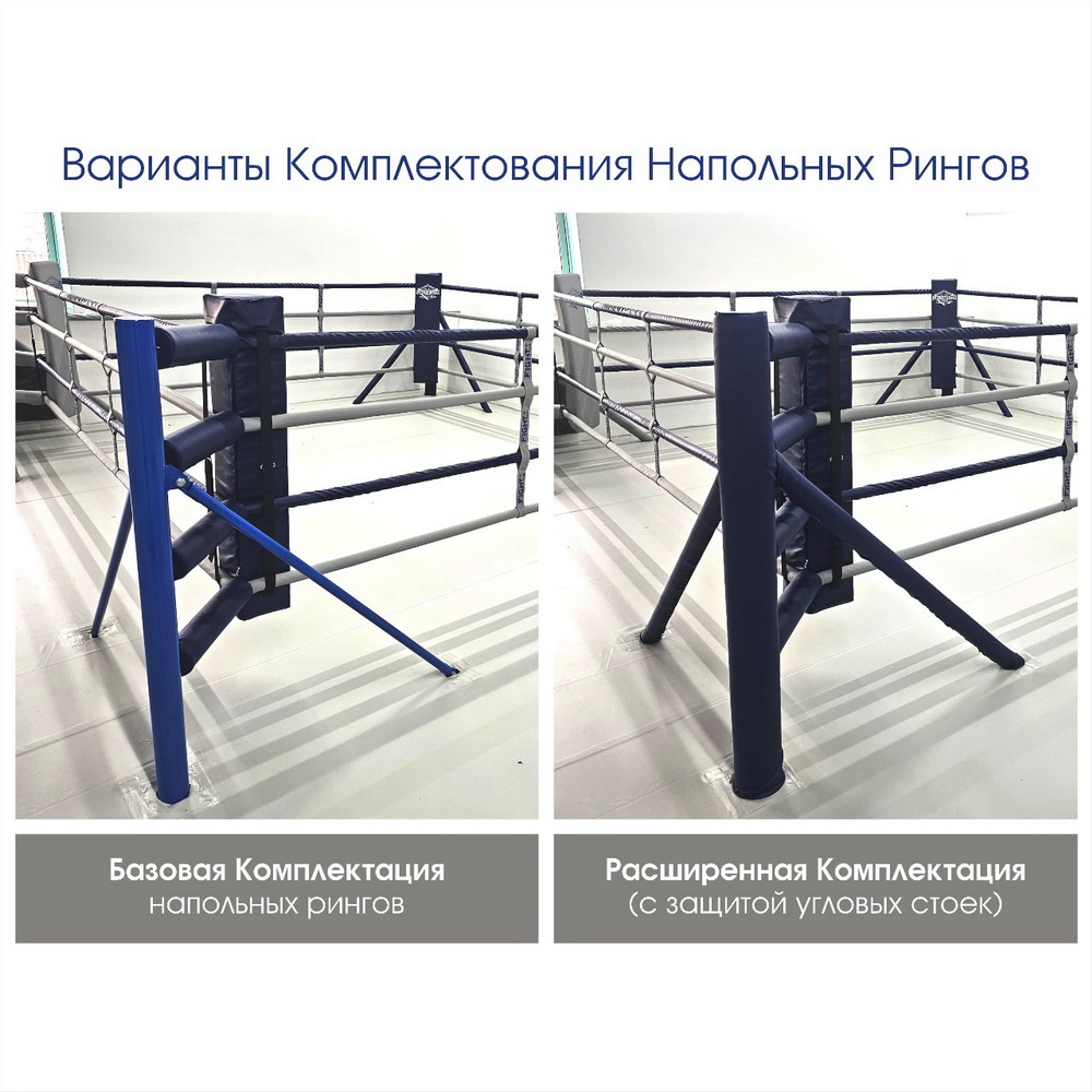Боксерский ринг напольный на "упорах"
