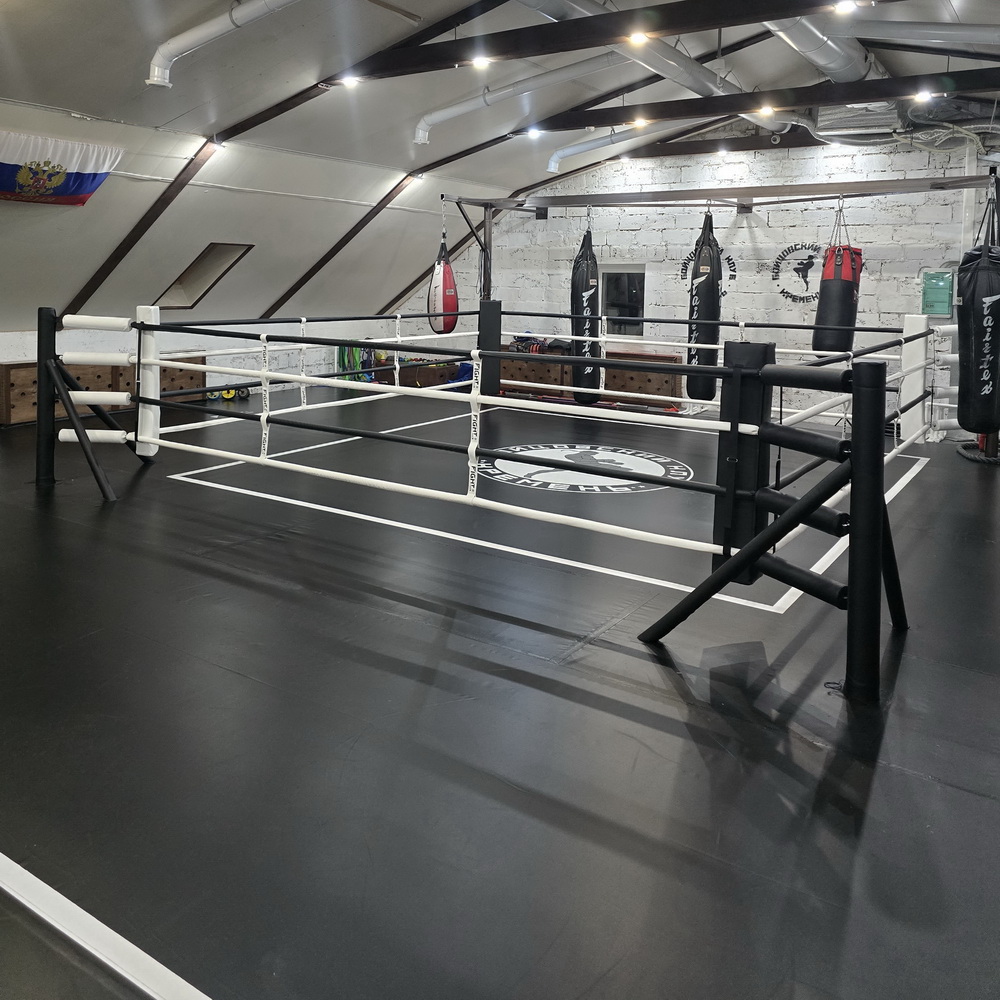 Боксерский ринг напольный на "упорах"