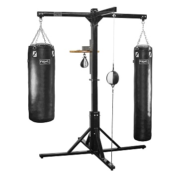 Напольная конструкция для боксерских мешков четырехсторонняя